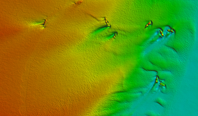 Screenshot of UK data on the Marine Data Portal