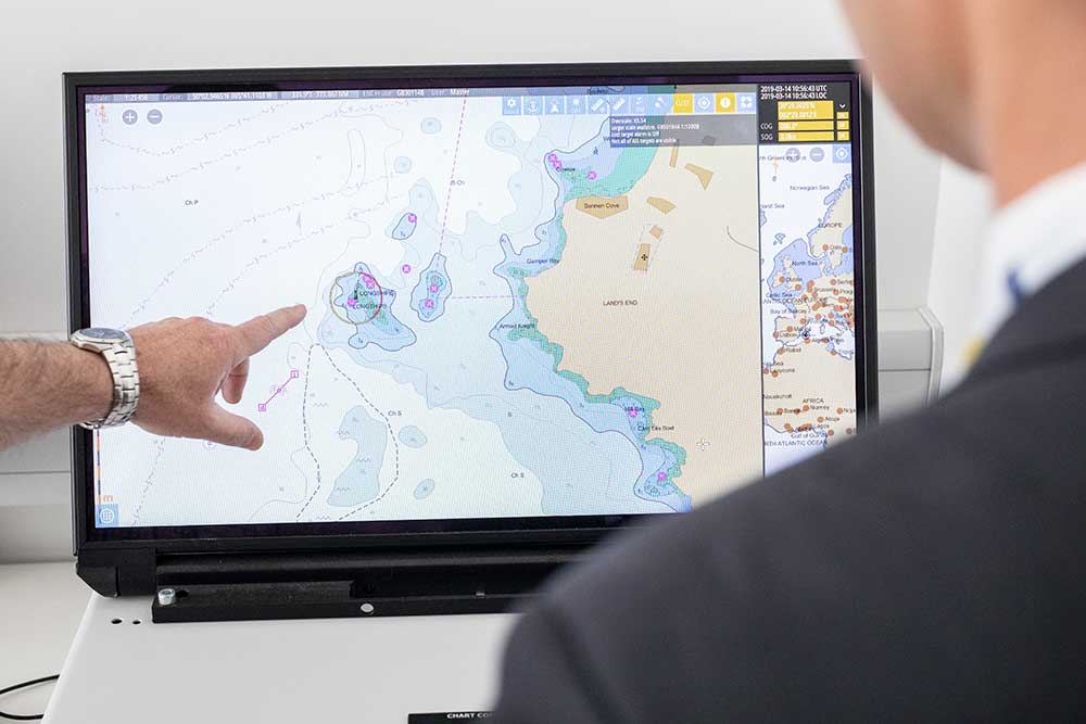 ENC displayed on an ECDIS