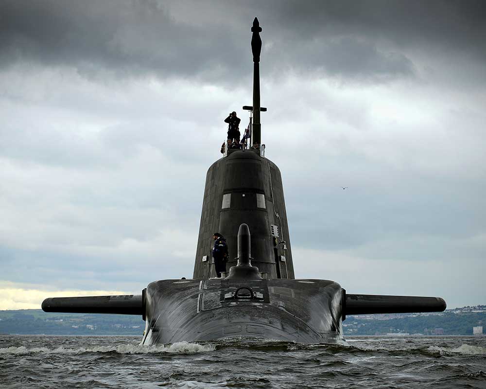 A Royal Navy submarine