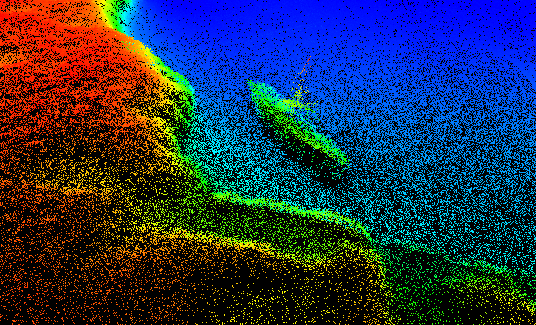 Bathymetry of Peter Island Wreck in the British Virgin Islands