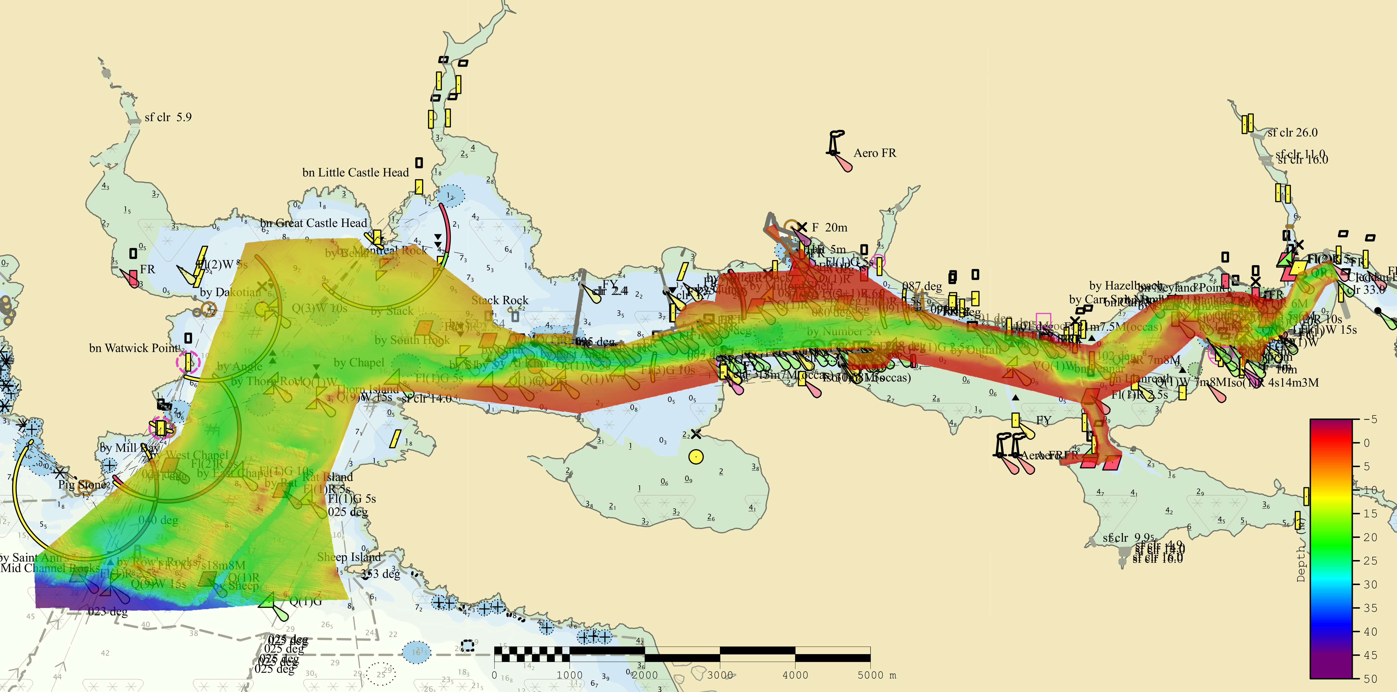 HD ENC coverage of milford haven