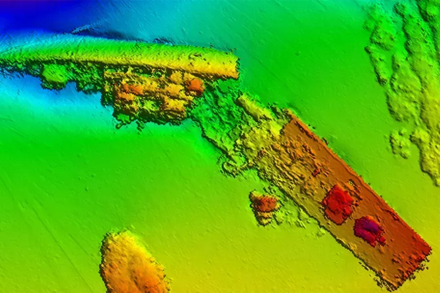 Bathymetric data of the MV Keith Tibbits wreck