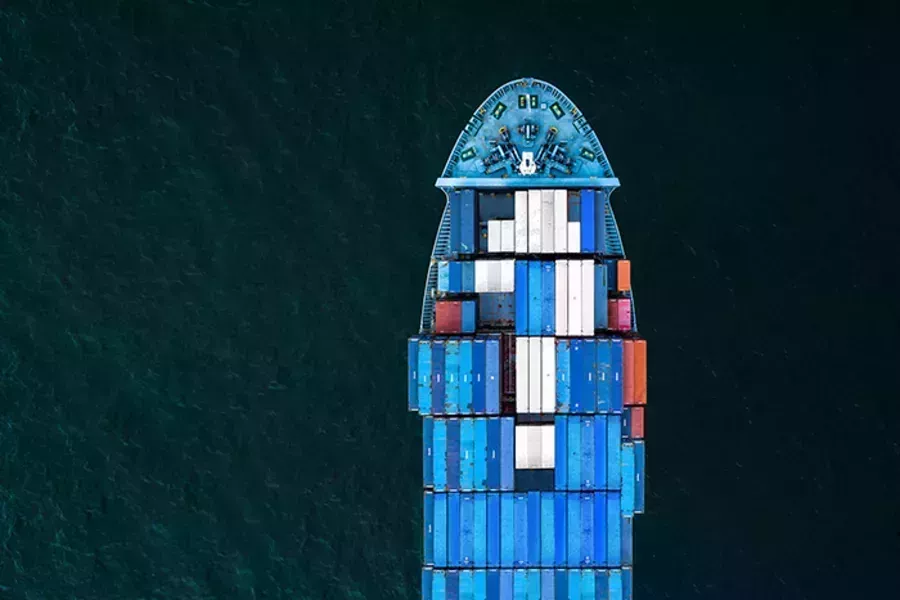 Ship at sea