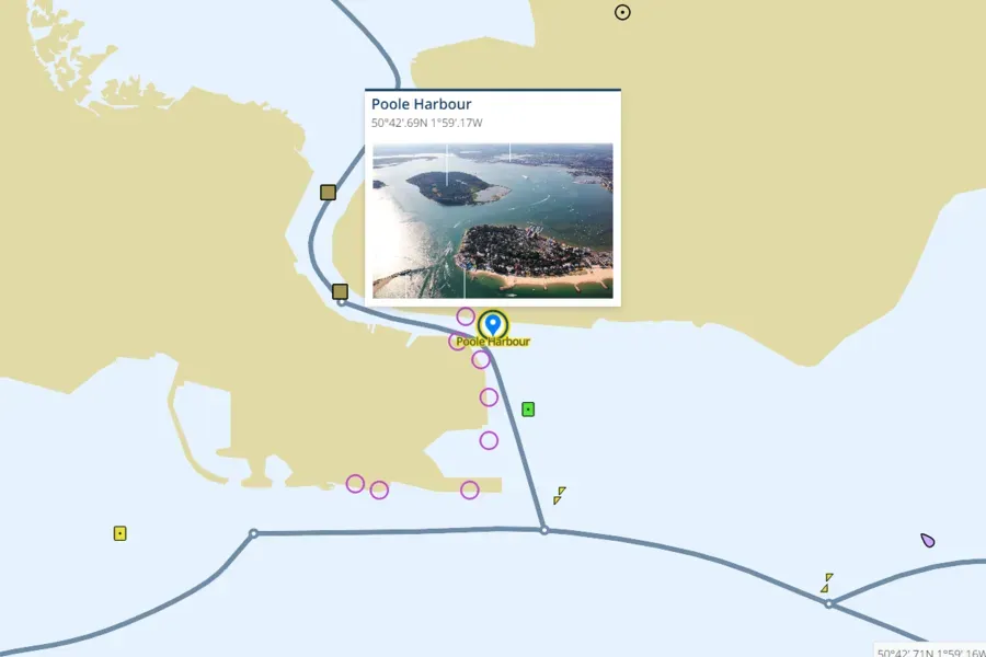 ADSD Screen shot of Poole harbour