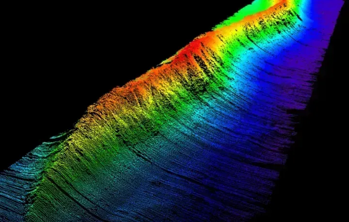 A bathymetric view of the seabed