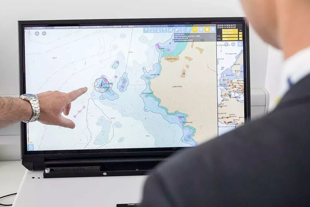 ENC displayed on an ECDIS