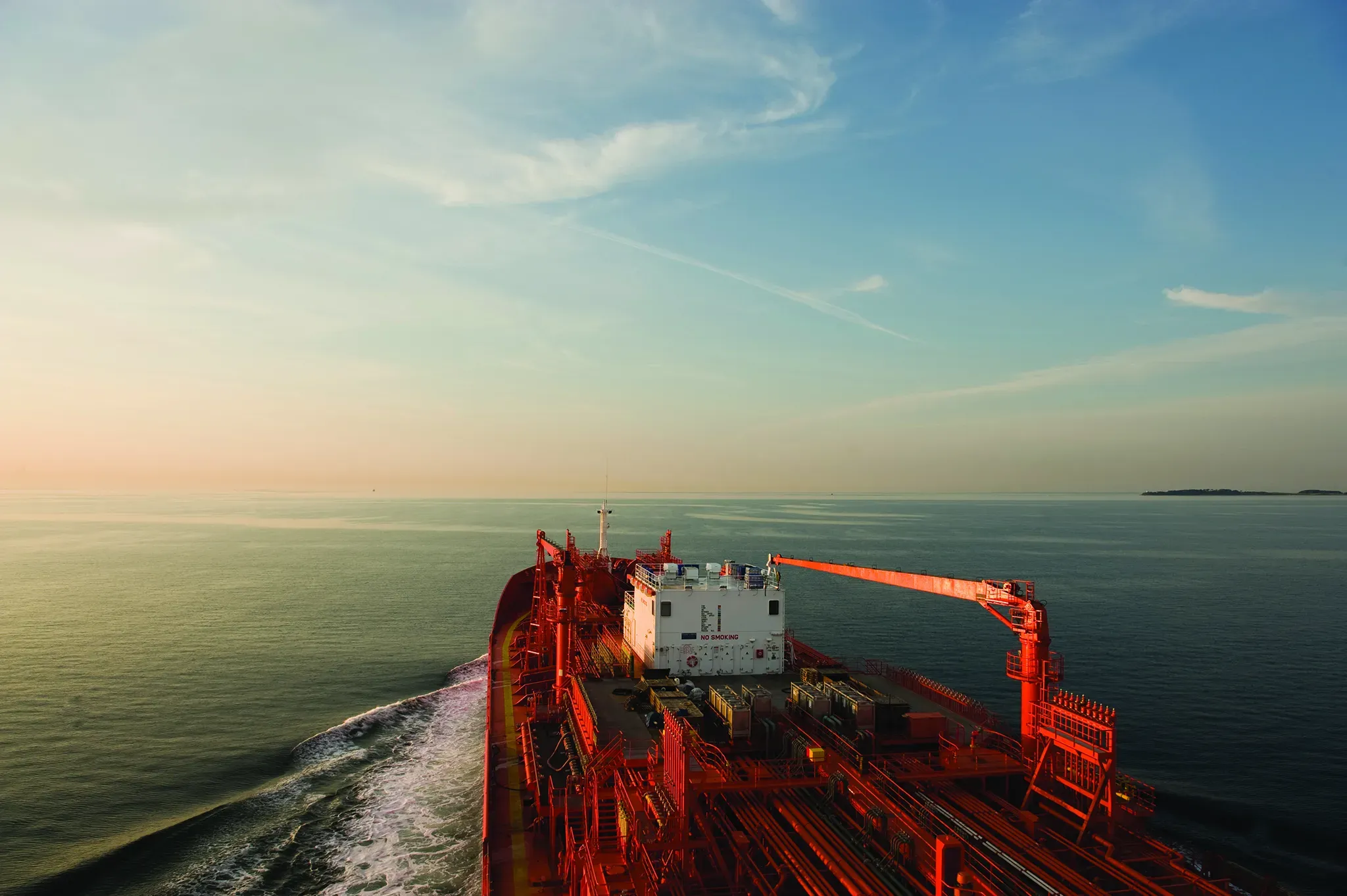 Tanker at sea