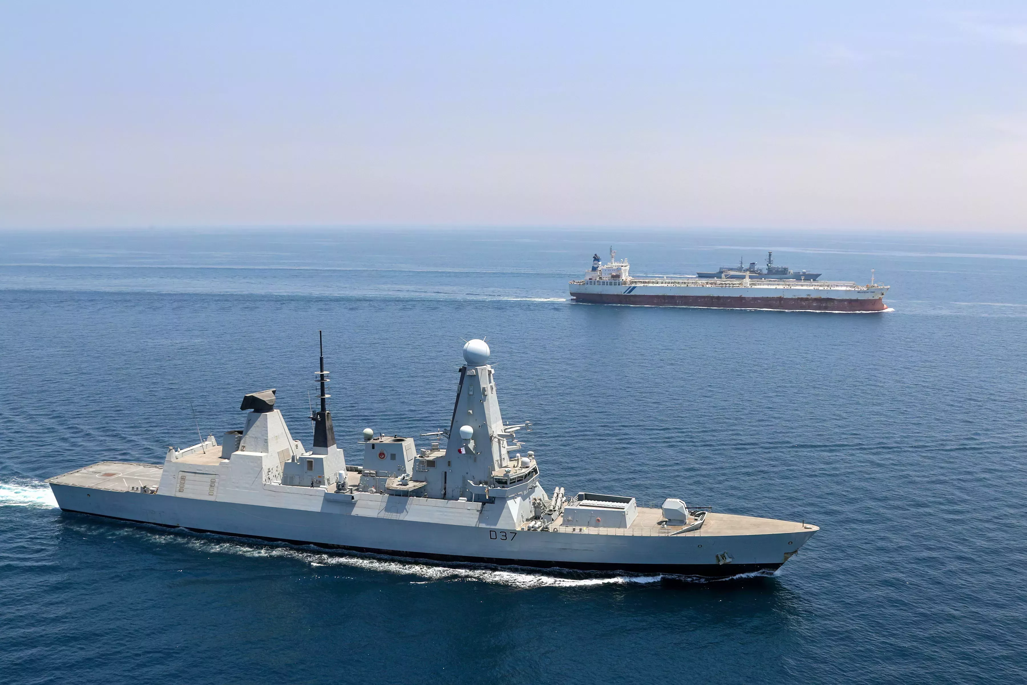 Royal Navy HMS Duncan and HMS Montrose