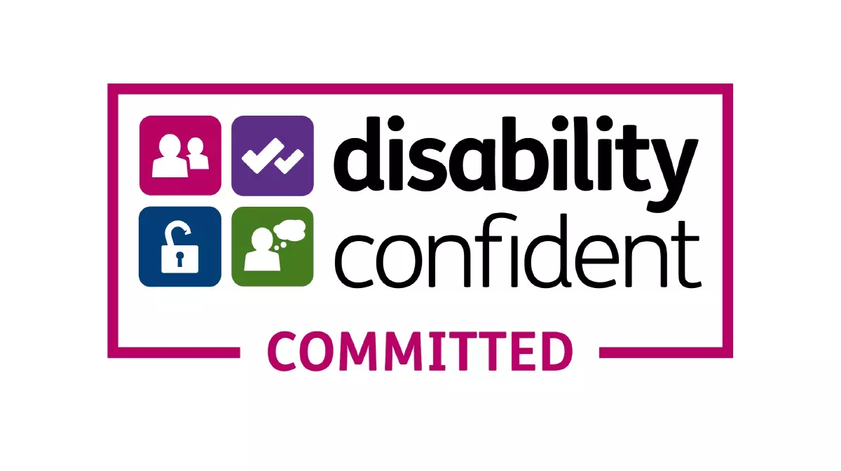Disability confident committed logo