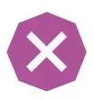 Isolated danger symbol