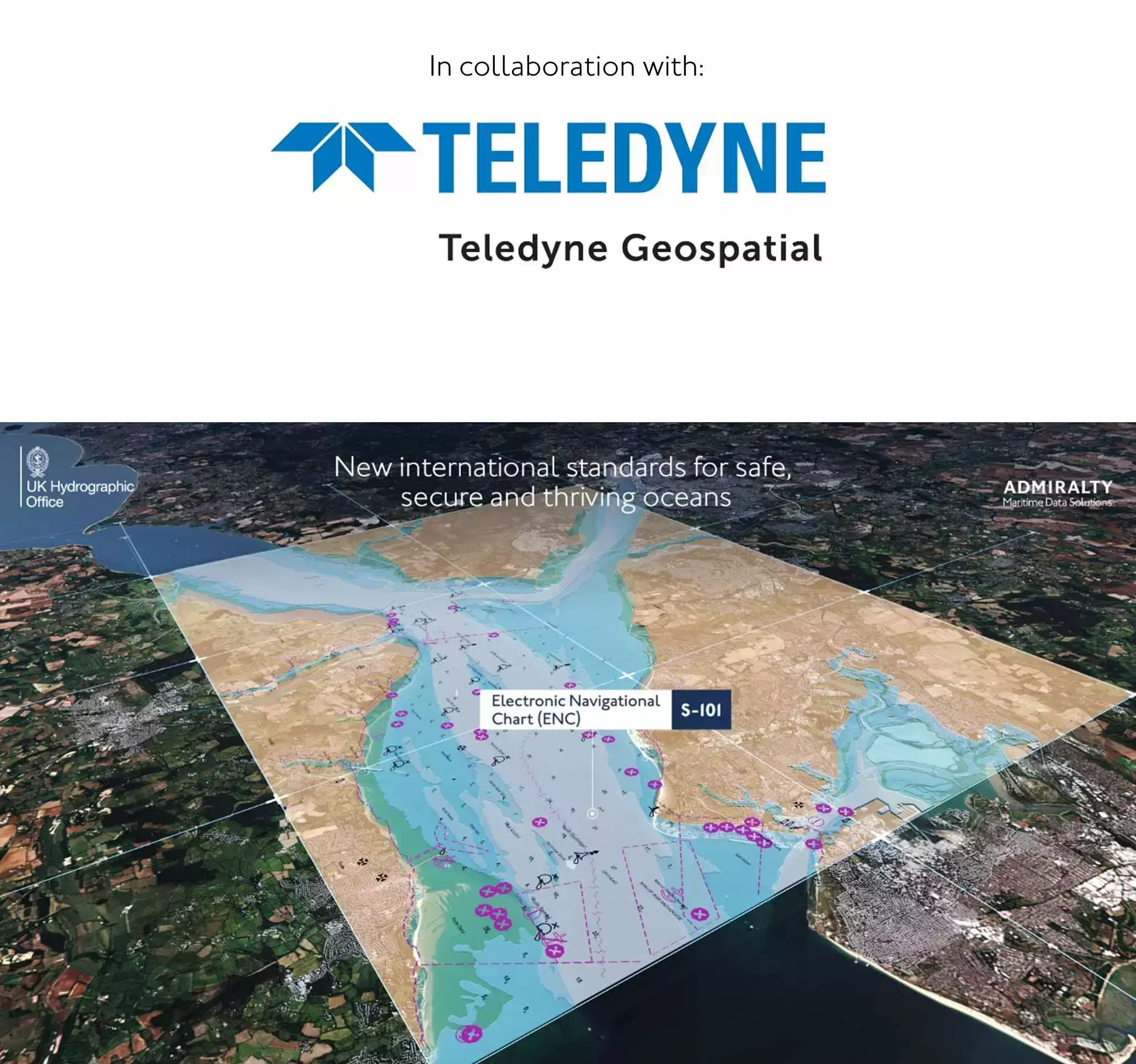 Teledyne logo with image of S-101 underneath