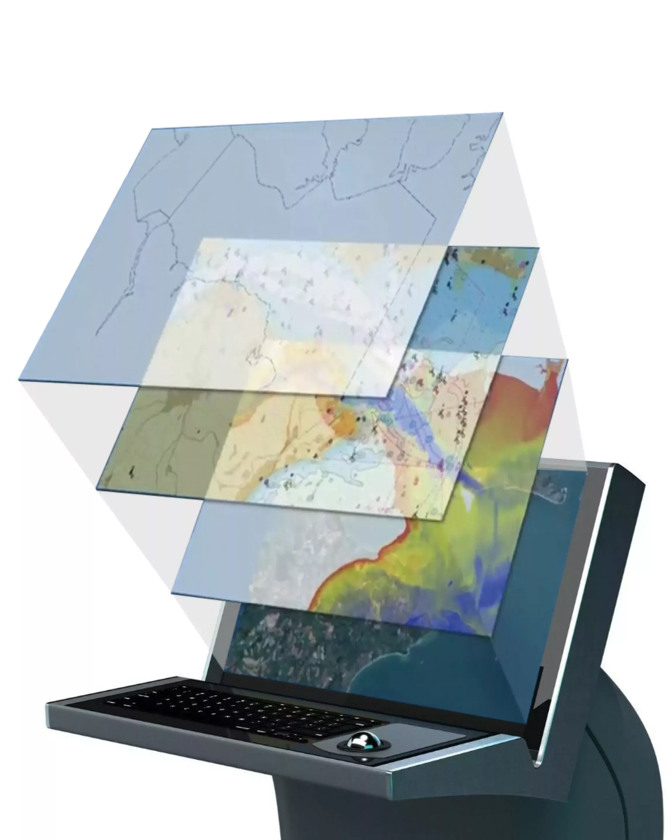 S-100 data layers from an ECDIS