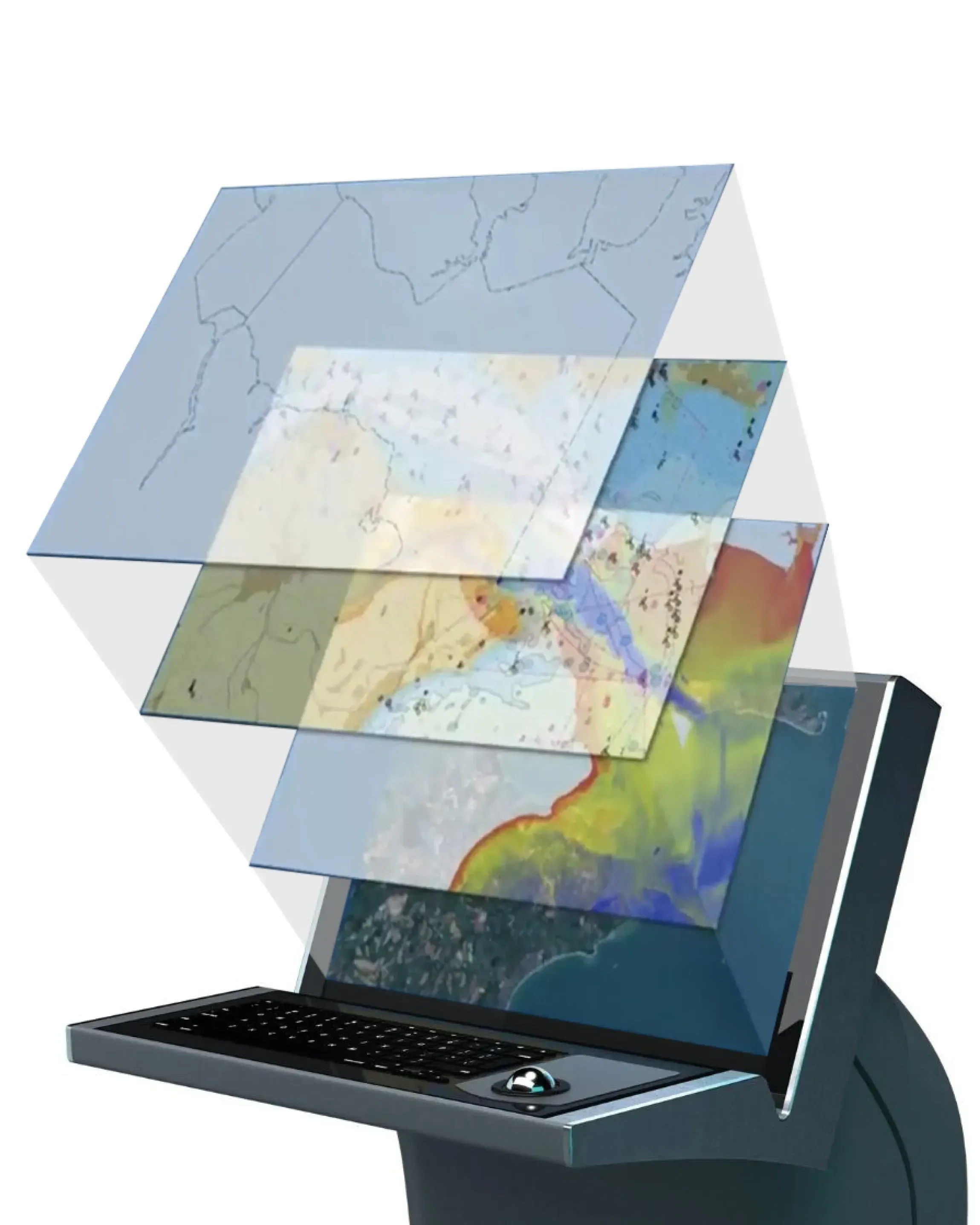 S-100 data layers from an ECDIS