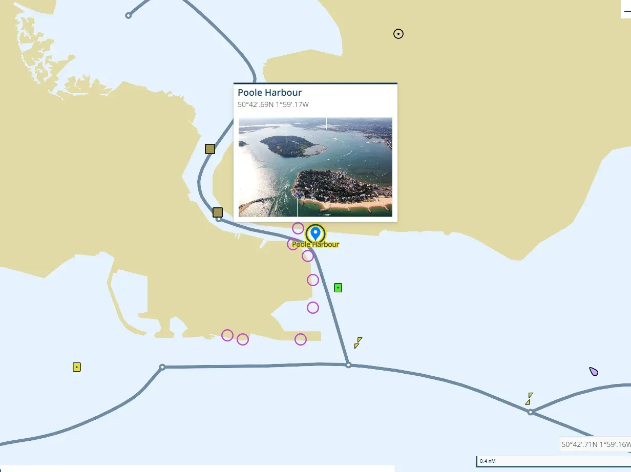 ADSD Screen shot of Poole harbour