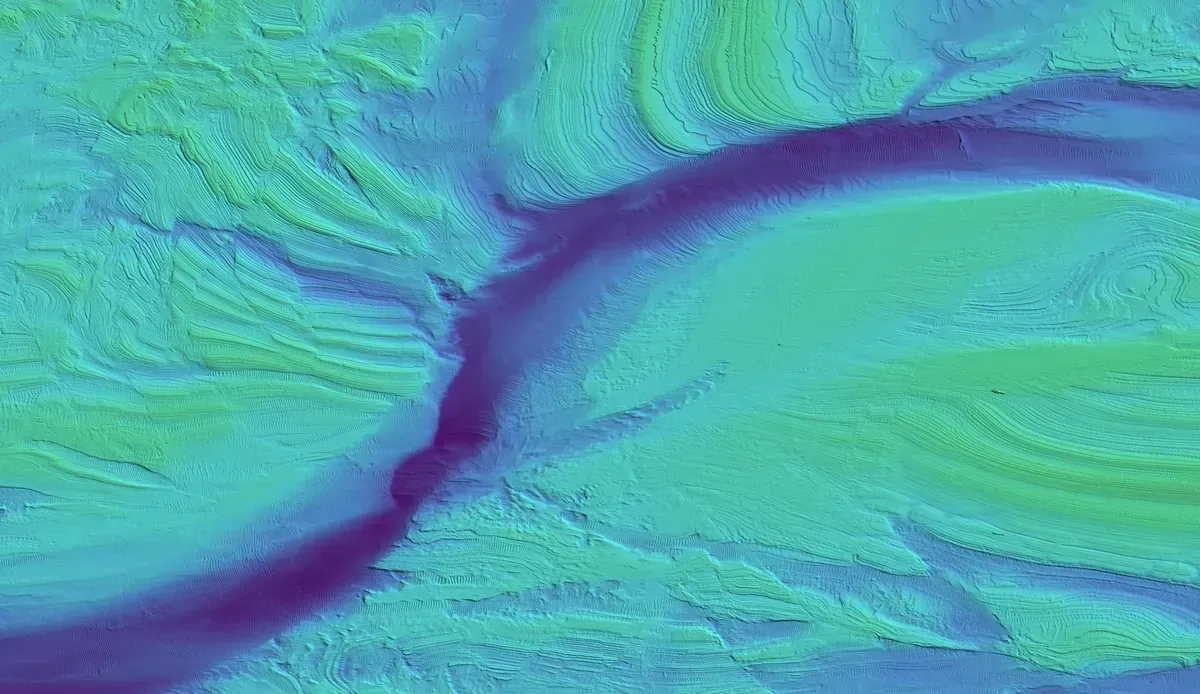 Map of a seabed