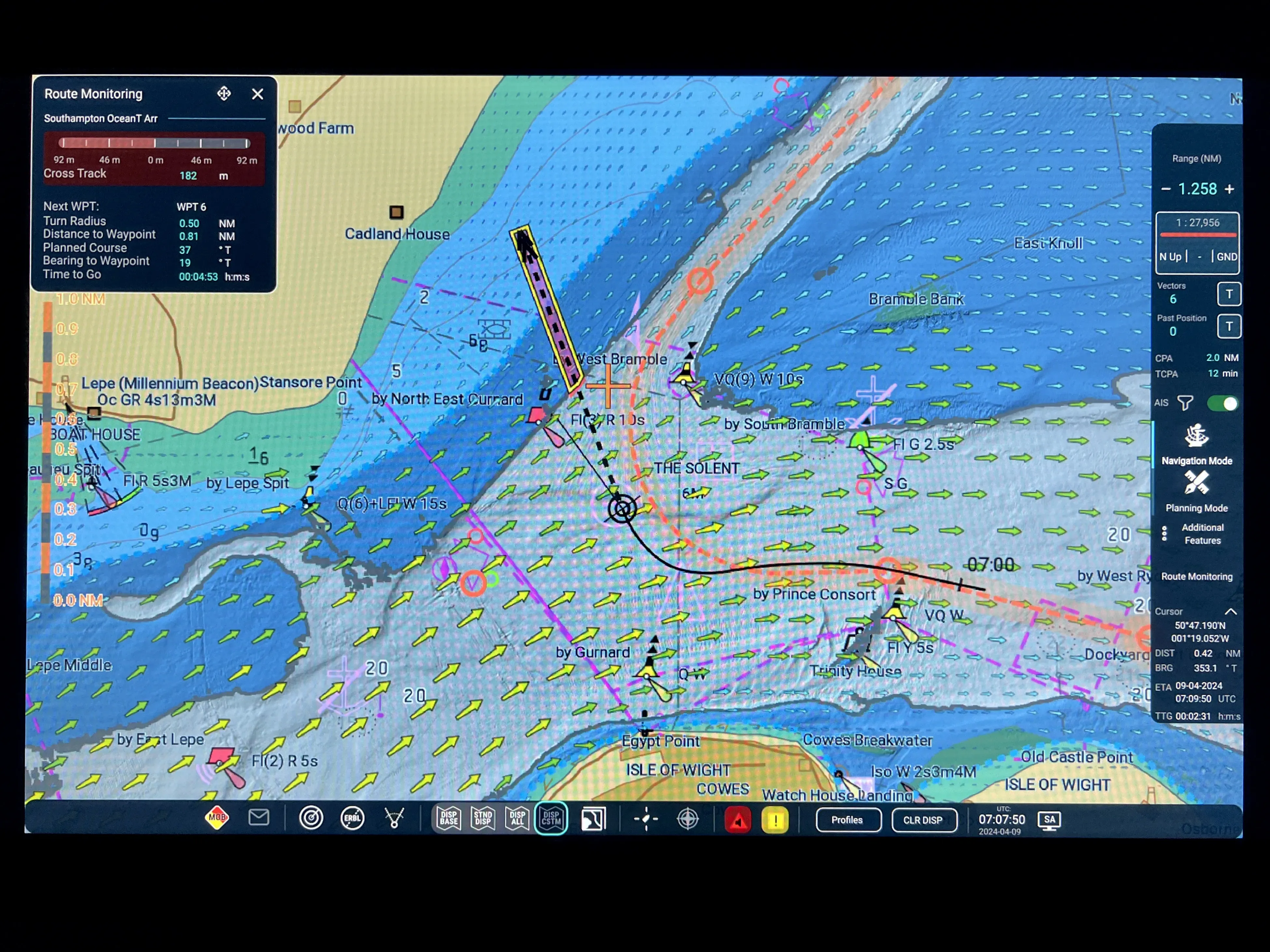 Precise picture of navigable water